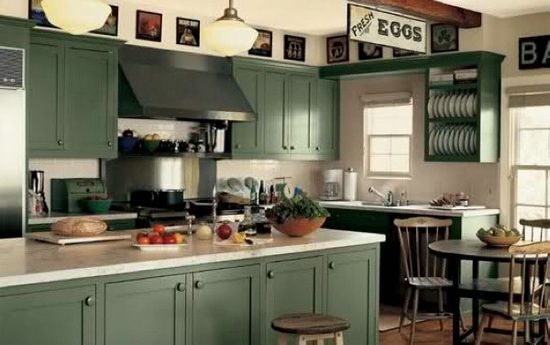 生机盎然 清新绿色风格厨房设计赏析
