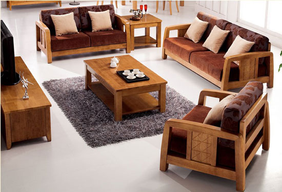 木制布艺沙发木质布艺沙发图片8