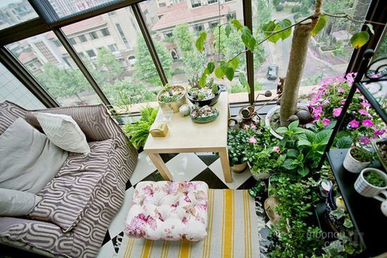 16款小阳台设计案例 小空间挤出春意花园