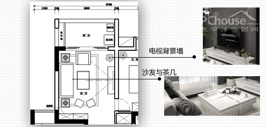 客厅平面布局图