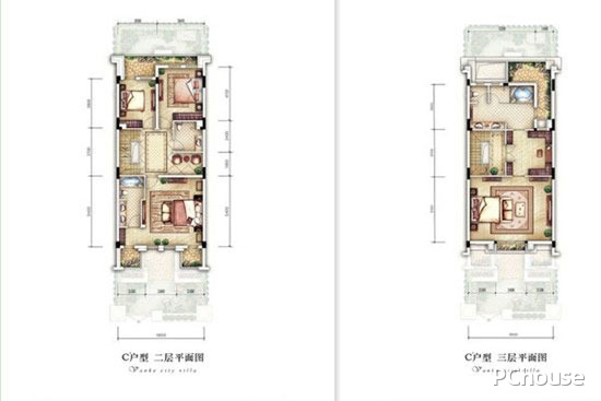 双拼别墅户型图大全