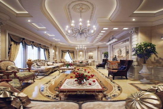 精心设计殿堂 卡塔尔宫殿般的豪华别墅图片