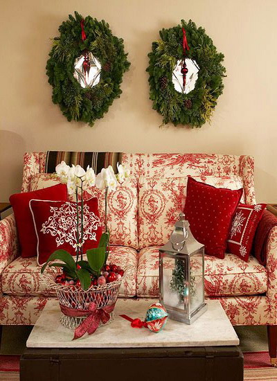 宅在家里过圣诞 16个圣诞主题客厅装饰