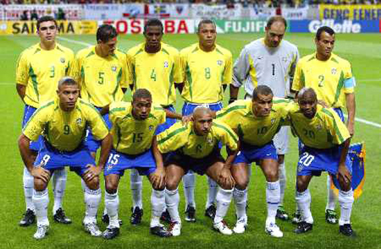 第十七届世界杯巴西夺冠阵容合影