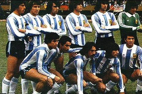 第十一届世界杯阿根廷夺冠阵容合影