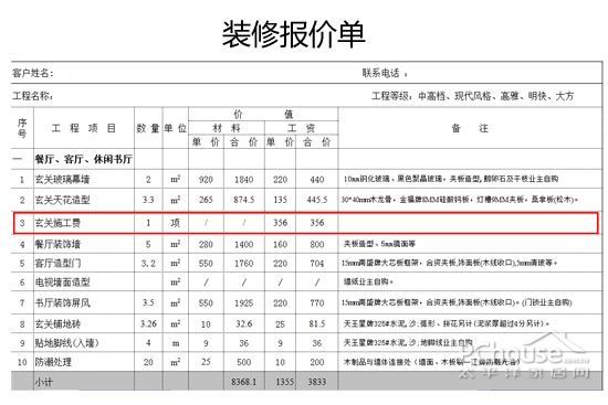 避免掉入装修陷阱为预算报价拧干水分