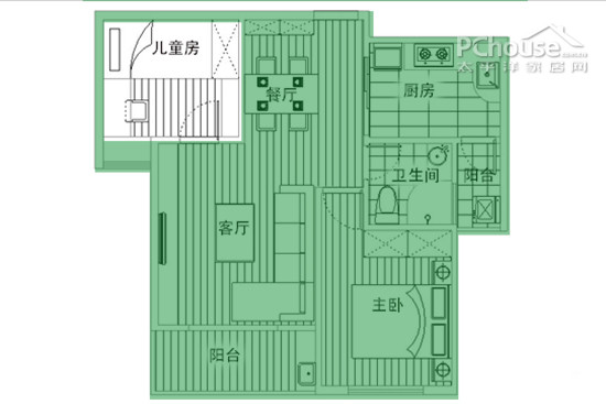 (儿童房平面设计图)