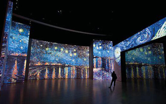 "不朽的梵高"感映艺术大展登陆京城 观展人数过万