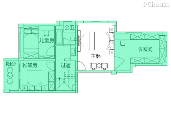 主卧设计平面图