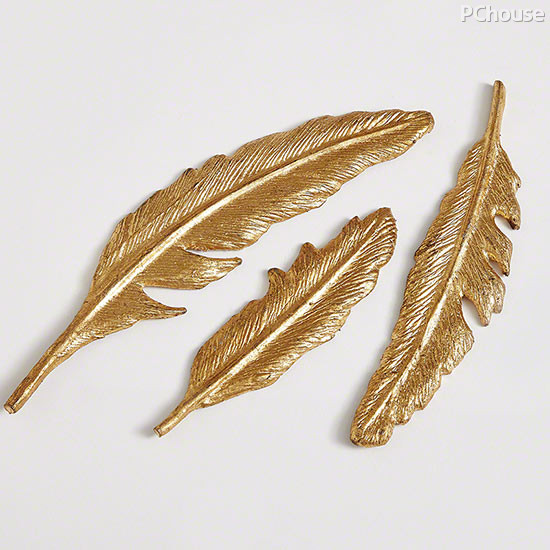 金箔羽毛 feather-gold leaf