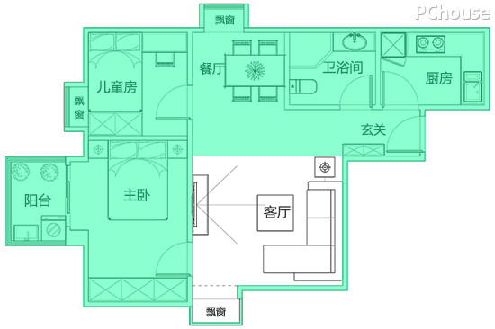 客厅设计平面图