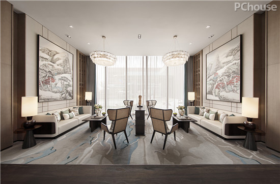 集艾×香榭蒂丨济南绿地国际博览城售楼处:诗意磅礴, 集艾×香榭蒂丨济南绿地国际博览城售楼处:诗意磅礴,