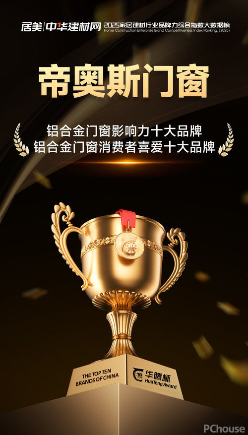 荣耀登榜！帝奥斯门窗斩获2025年“华腾杯”双项大奖以实力定