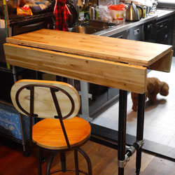 家具DIY 工业风可移动餐桌制作过程
