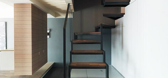 丰富空间层次 巧用材造出楼梯好质感