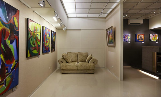 专属vip 艺术画廊85平:隔断 沙发设计_国外案例太平洋家居网