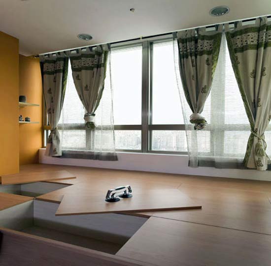 利用每一分空间10款地台装修效果图