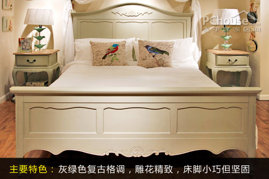 白杨木欧式床架