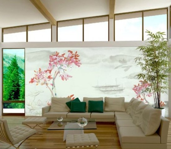 家居装饰 10面中国画背景墙