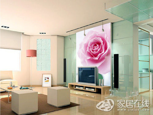 背景墙壁纸 展现家居装饰妩媚的窈窕身姿