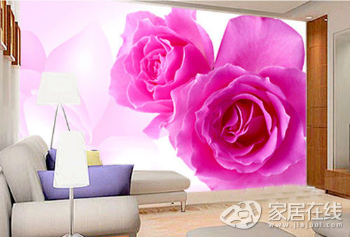 背景墙壁纸 展现家居装饰妩媚的窈窕身姿
