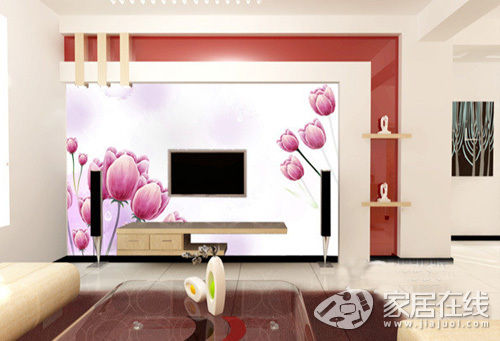 背景墙壁纸 展现家居装饰妩媚的窈窕身姿