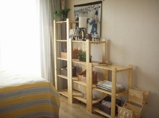 室内装饰 8平米简约原木休闲小屋