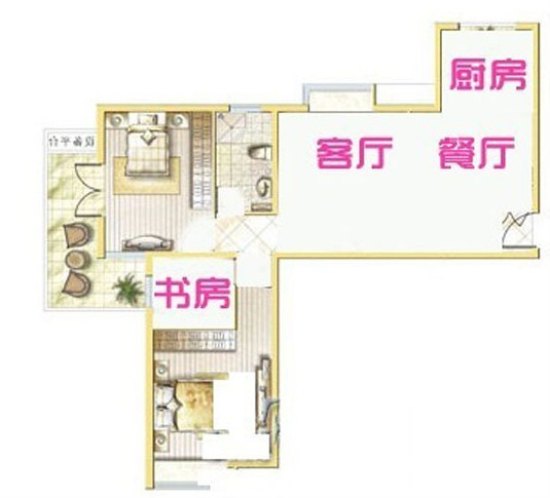 8万巧变二室一厅 装出103平米靓家