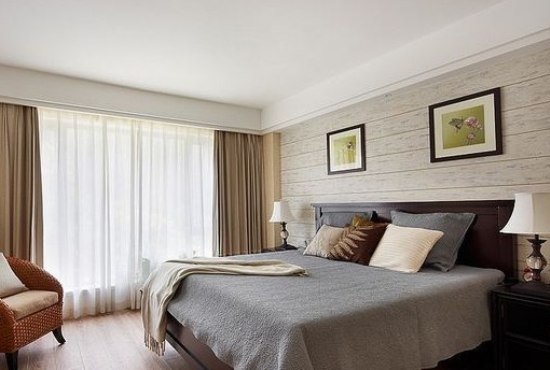 美式古典风格 8万半包三居空间