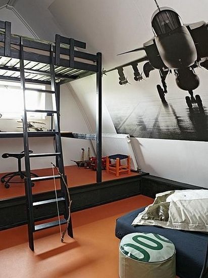 纯色为主 16款男孩最喜欢的儿童房设计