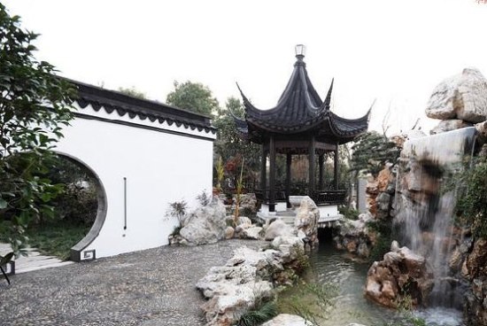传统中式风格 大花园中式大气别墅装修