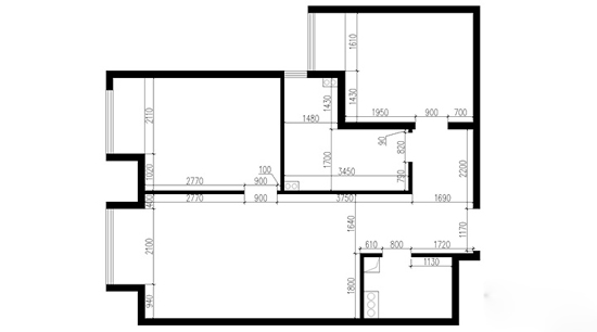 二居室装修效果图 5.6万装80平简约家
