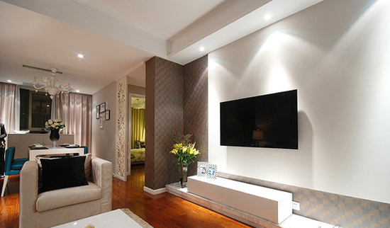 二居室装修效果图 年轻夫妇9万搞定80平