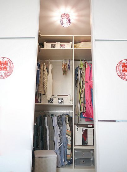 挤卫浴空间做衣帽间 97平小清新宜家风