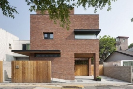 时尚家居装修 清新简洁的韩国红砖住宅