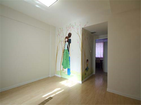 墙面彩绘和室风 飘着花香的清新小居