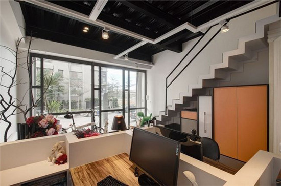 办公家居一体设计 清新时尚loft住宅