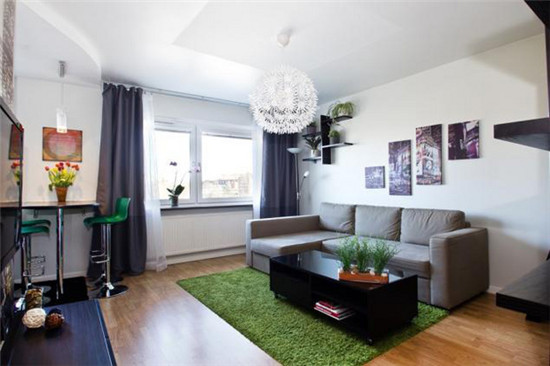 33平小户公寓设计 丰富不凌乱的空间