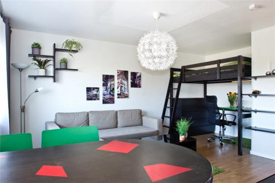 33平小户公寓设计 丰富不凌乱的空间