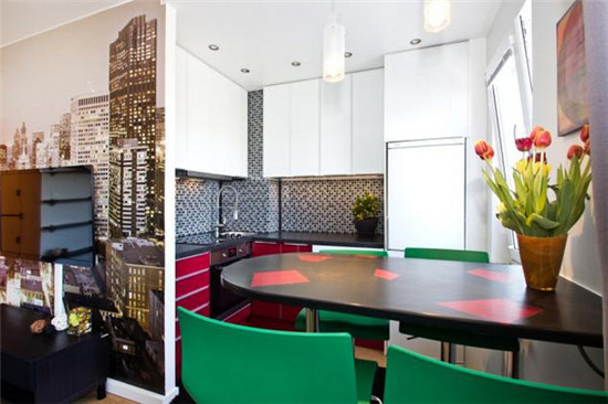 33平小户公寓设计 丰富不凌乱的空间