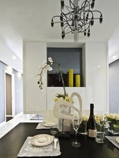 时尚三居室设计 150平休闲混搭风