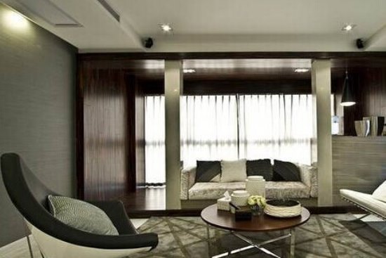 时尚三居室设计 150平休闲混搭风