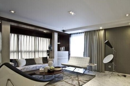时尚三居室设计 150平休闲混搭风