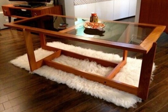 中叶风格咖啡桌 家具装饰也玩异形