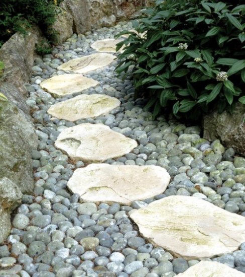 设计师装修 个性的花园石路