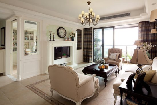 156平室内装饰 美式田园花园公寓