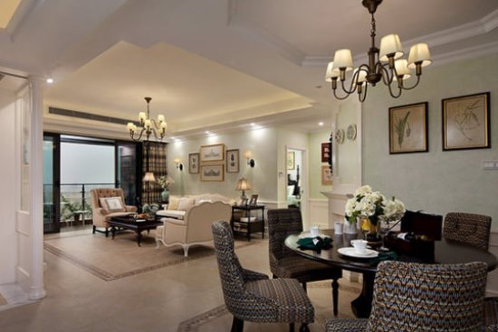 156平室内装饰 美式田园花园公寓