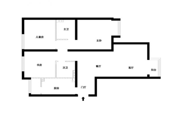 120㎡室内装饰 8万打造美式浪漫三居