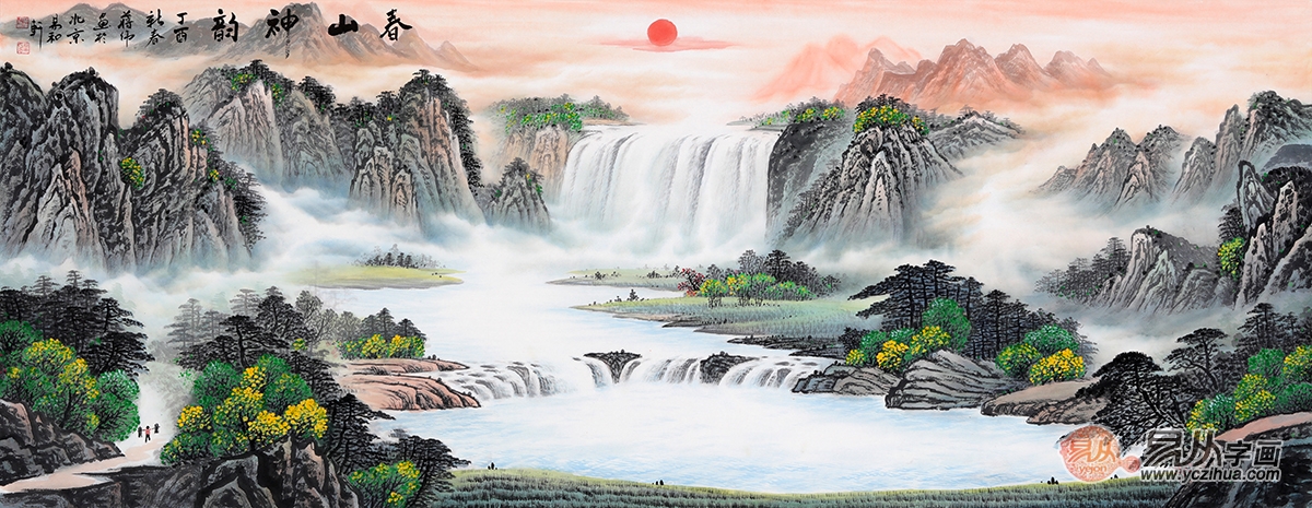 客厅聚宝盆山水画暗藏玄机 个中风水需谨慎!