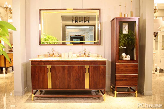 家居1分钟：现代中式之美 新中式浴室柜彰显魅力